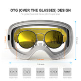 SG79 OTG Spherical Snow Goggles Ski Glasses