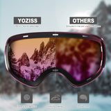 Yoziss Frameless Snow Goggles with Interchangeable Magnetic Lens Blue