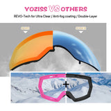Yoziss Kids OTG Ski Snowboard Goggles Pink